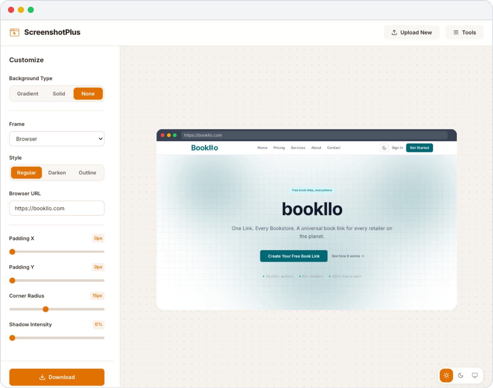 Screenshot & Mockup Generator