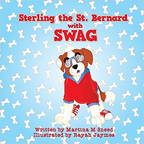 Sterling the St. Bernard with Swag